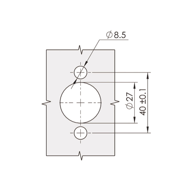 MS807-1B 242N Left Right Door Universal Stainless Steel Locks