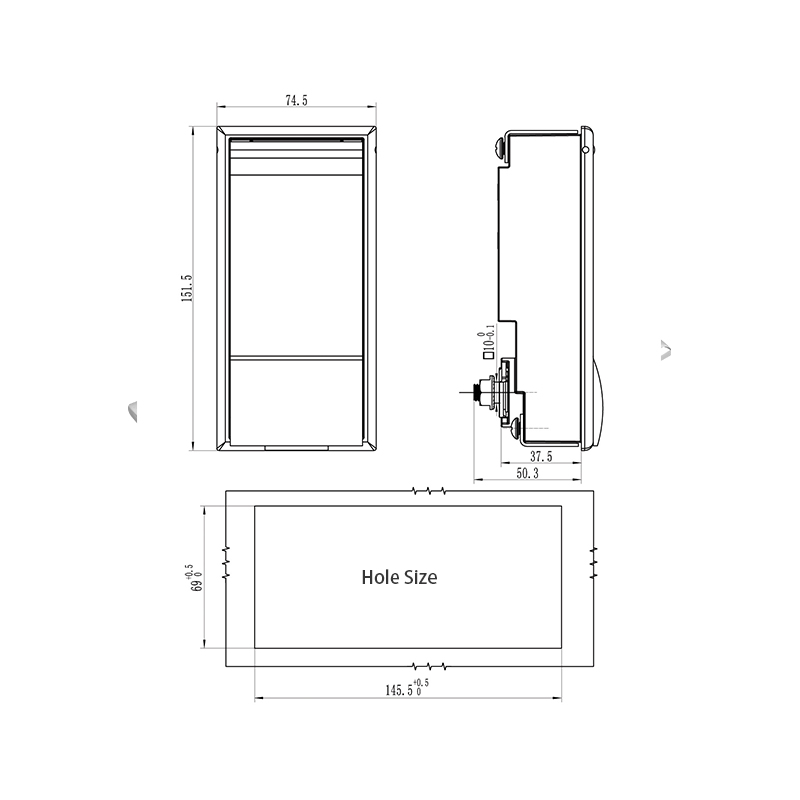 FMS888-4S SUS304 Waterproof Box-Type Transformer Locks