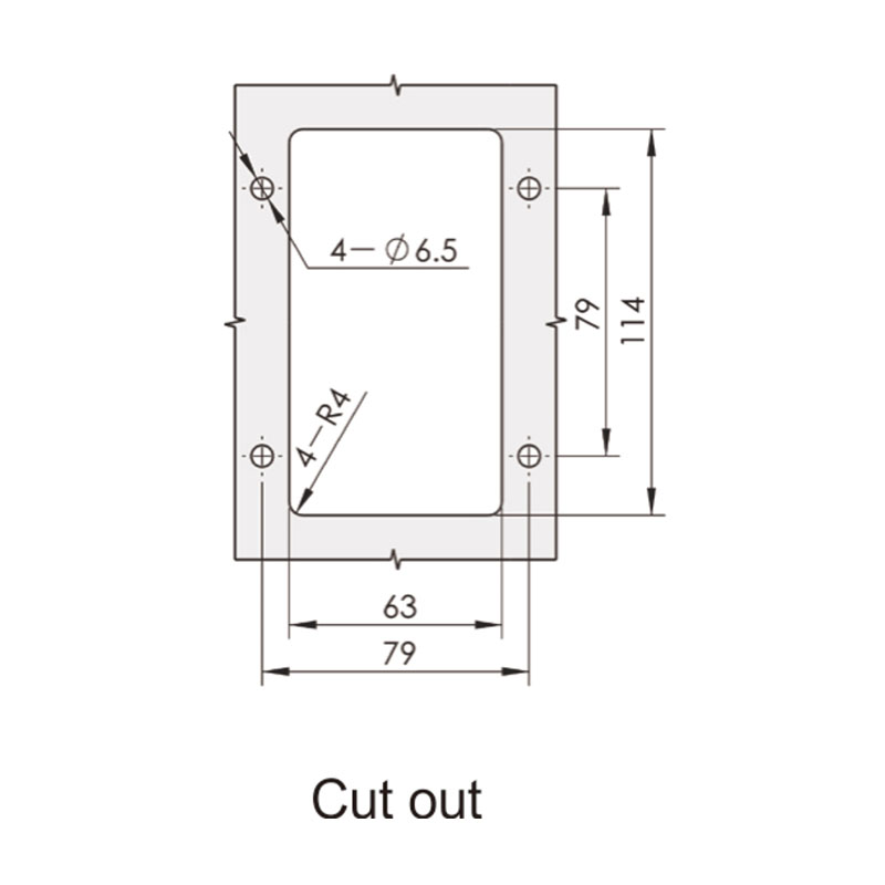 MS866-7A Industrial Stainless Steel Panel Locks No Lock