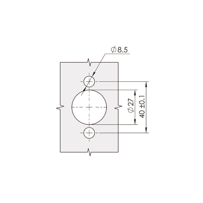 MS807-3B 60° Left Right Door Universal Stainless Steel Locks