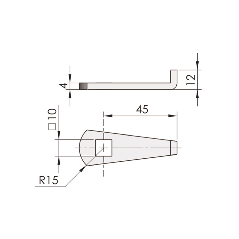 MS807-3B 60° Left Right Door Universal Stainless Steel Locks