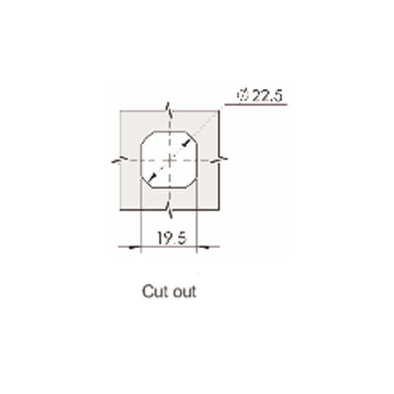 MS816-1-S Triangular 8mm Lock Cylinder Stainless Steel Locks