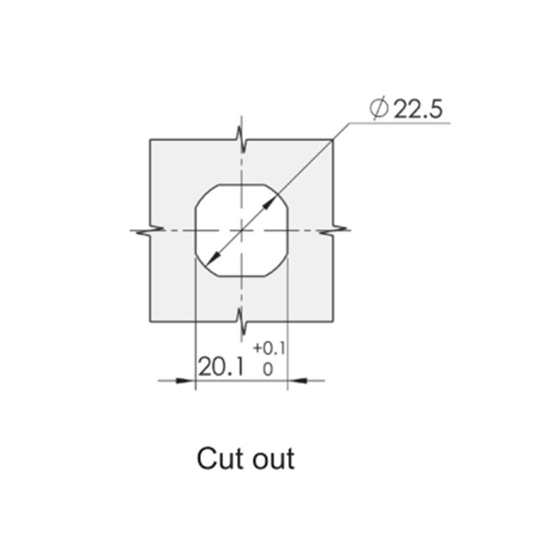 MS705-S 90°Rotation 270N Load Stainless Steel Industrial Locks