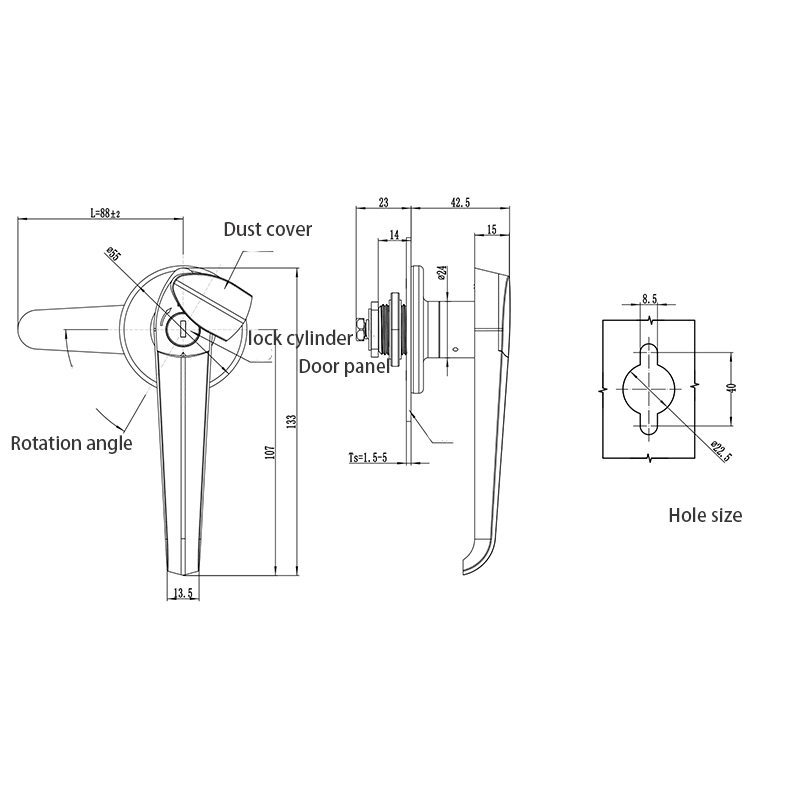 MS317-3B 620g Protective Industrial Stainless Steel Locks