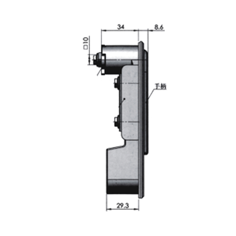 DS818-1 Quick-Open Electronic Key UnLock Passive Locks With Handle