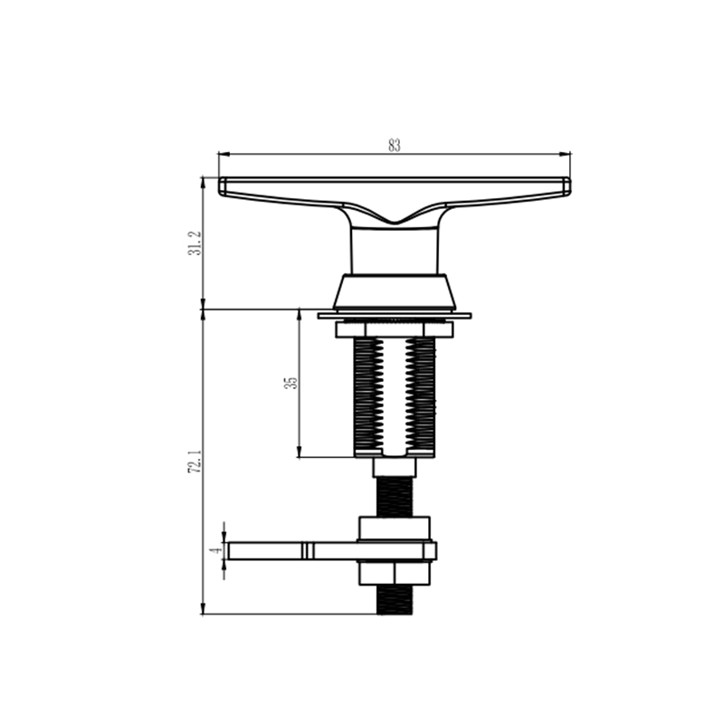 MS309-3D-1 Compression Latch Locks With Lock Cylinder, Adjustable