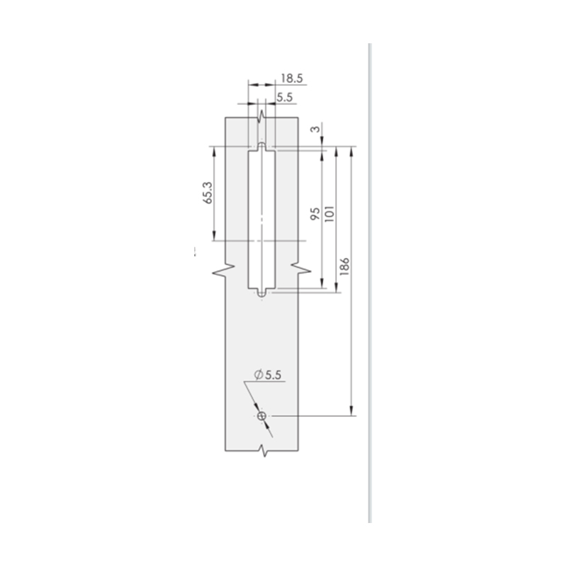 DS830-3D Zinc Alloy Three-Point Locking Passive Electronic Locks