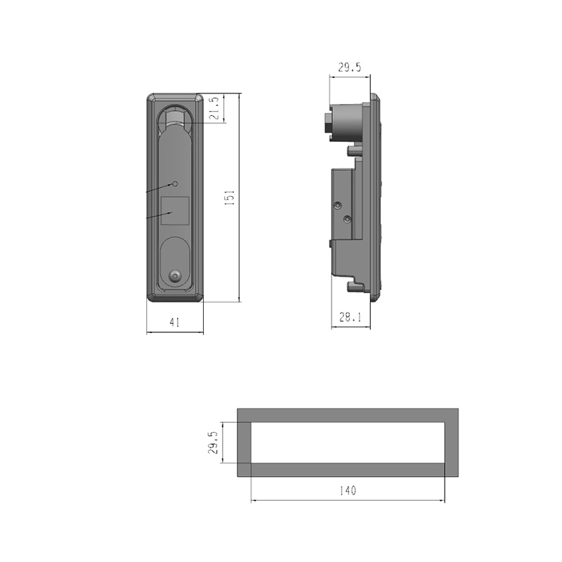 DS712-6 Electronic Key UnLock Active Electronic Locks