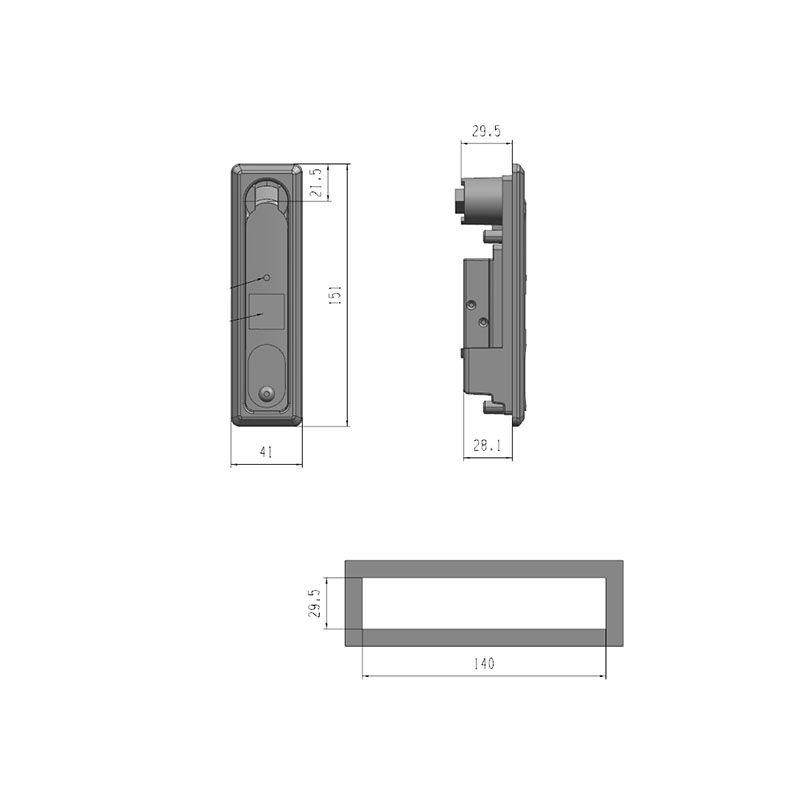 DS712-6A Electronic Key UnLock Passive Electronic Locks With QR Code