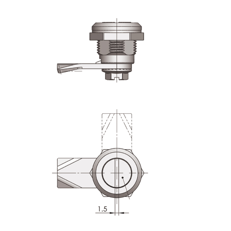 MS845-2 Single Groove Type Industrial Cylindric Locks