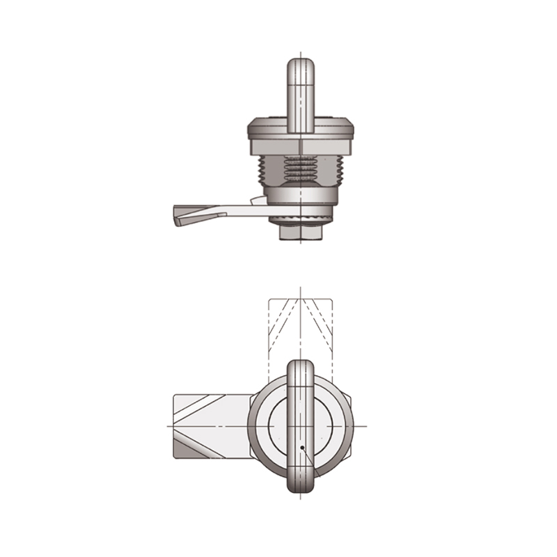 MS845-3 Nylon Base Handle Industrial Cylindric Locks