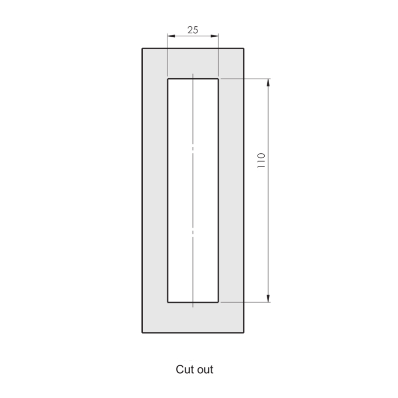 MS861-3 300N Maximum Static Load Flat Door Locks