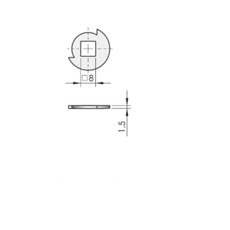 MS843 Lock Core Carbon Steel Plate Flat Door Locks