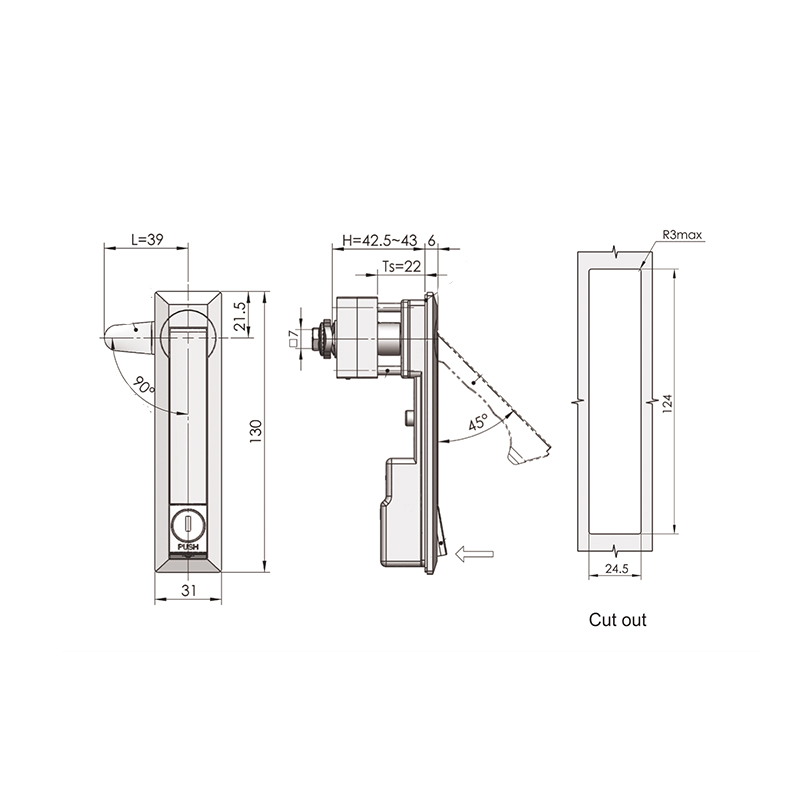 MS731-2 Galvanized Steel Steel Bolt Connecting Rod Locks