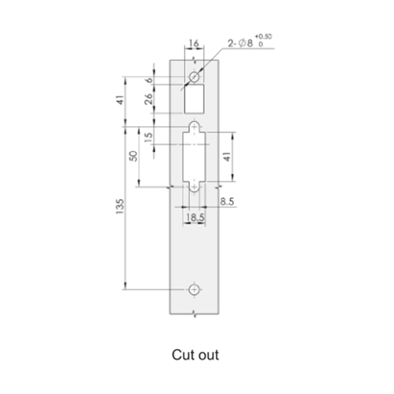 MS830-1P Zinc Alloy Padlock Industrial Connecting Rod Locks