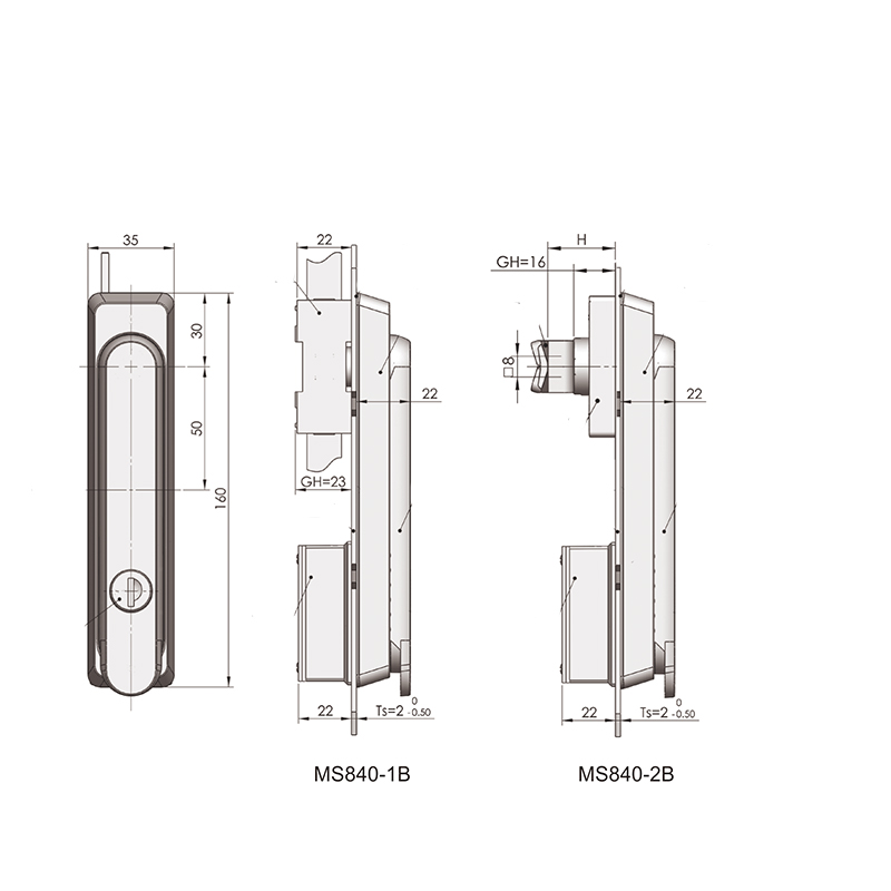 MS840-1B Rack Interlock Locking Mechanism Connecting Rod Locks