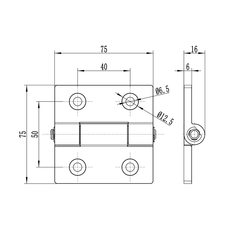 CL200-2 290g Welding On Both Ends Stainless Steel Hinges