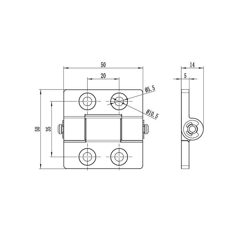 CL200-4 110g Welding On Both Ends Stainless Steel Hinges