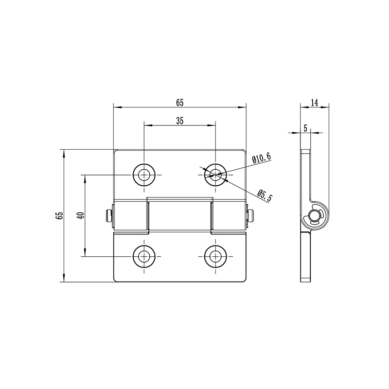 CL200-3 170g Welding On Both Ends Stainless Steel Hinges