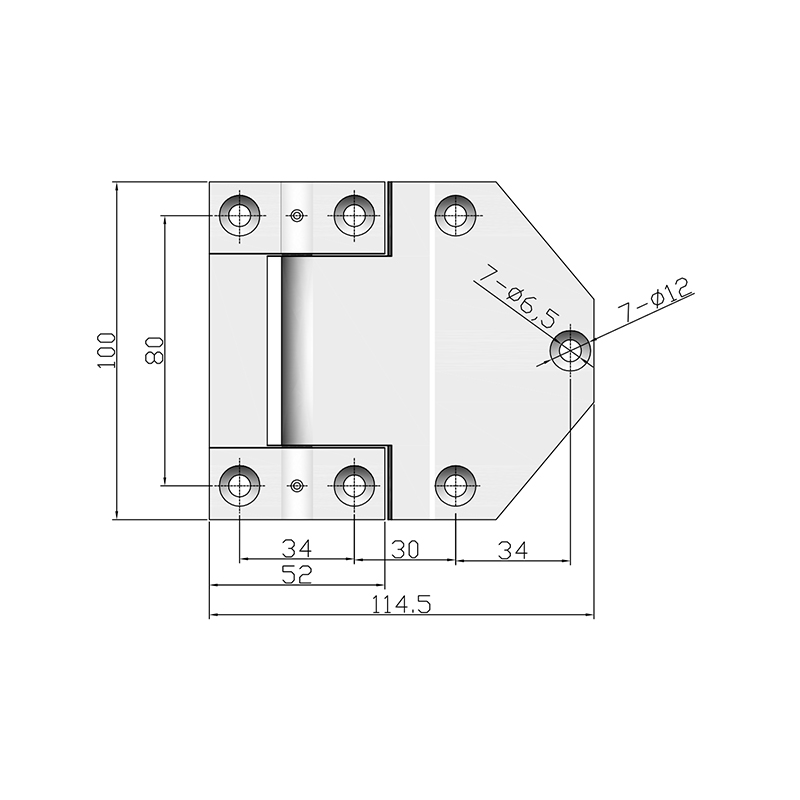 CL121-3 Surface Brushed All Stainless Steel Industrial Hinges