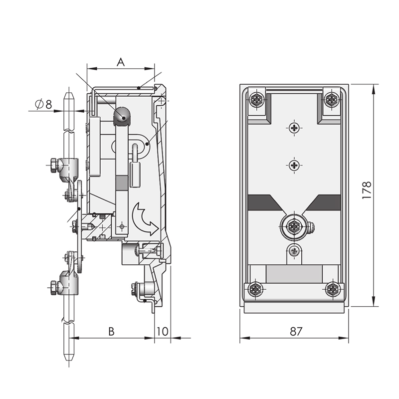 FMS888-1S Stainless Steel Industrial Box Change Locks