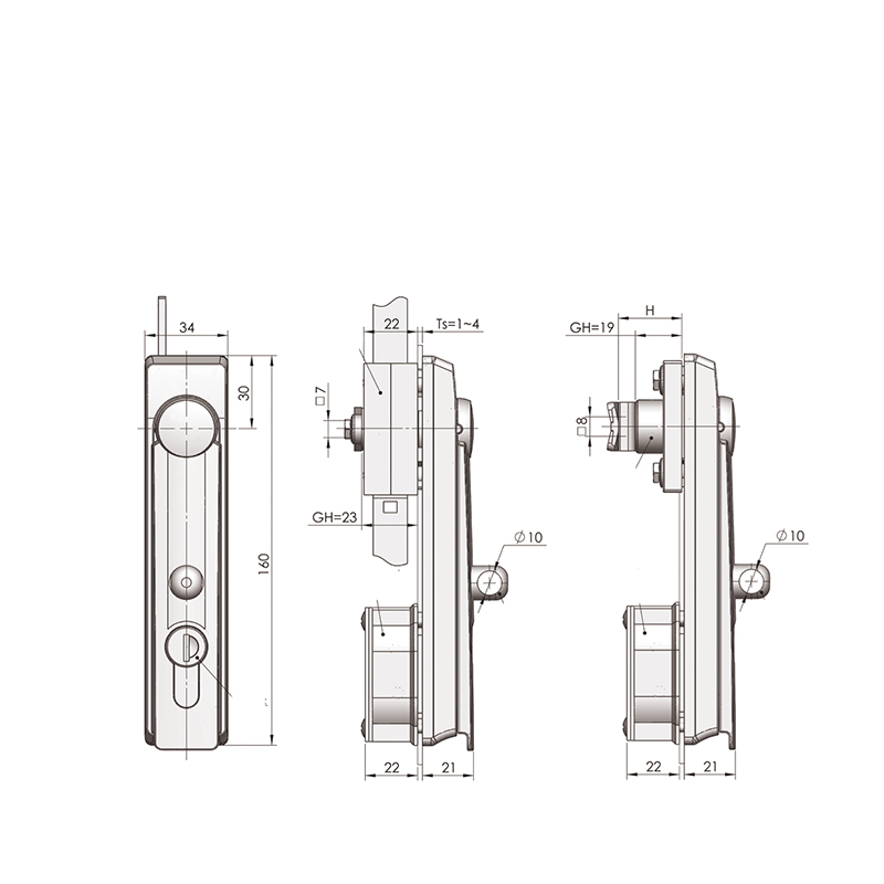 MS846-1 Connecting Rod Locks Rotary Handle to Open and Close