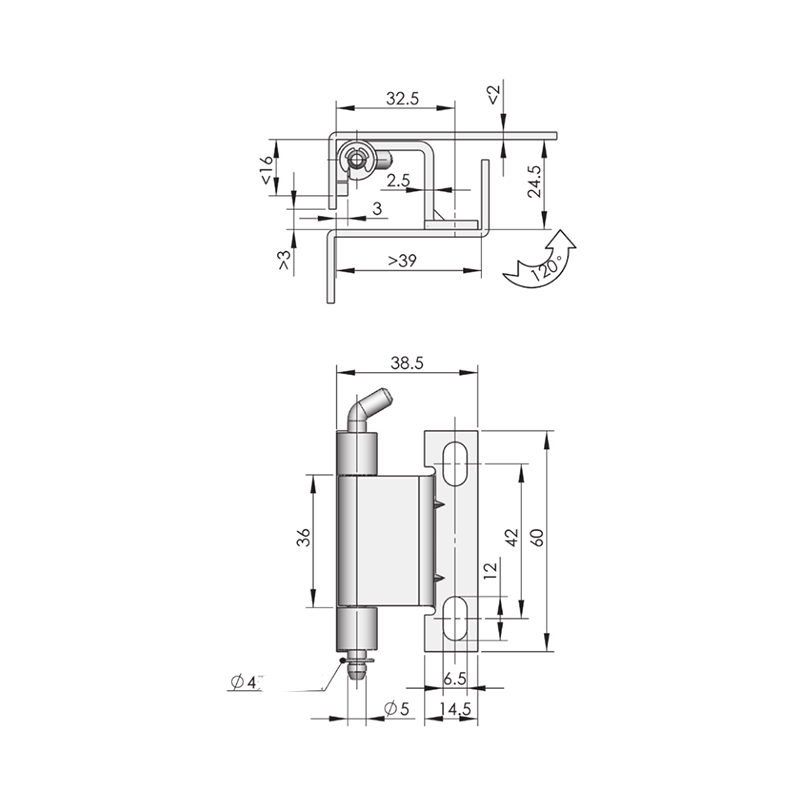 CL101-4S 87g Stainless Steel (Grinding and Polishing) Hinges