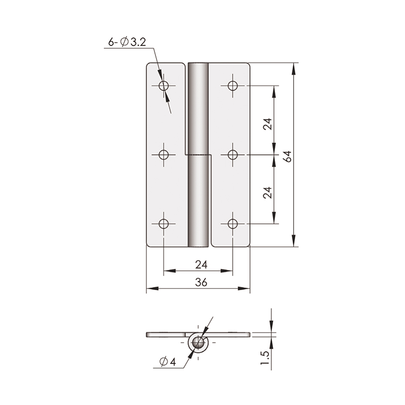 CL253-7 45g 400lot Mirror Polishing Stainless Steel Hinges