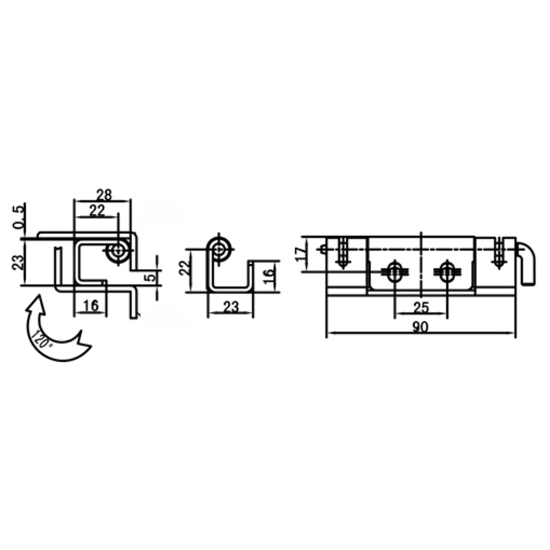 CL283-1A Polished Stainless Steel Dynamic And Static Hinges, Pins