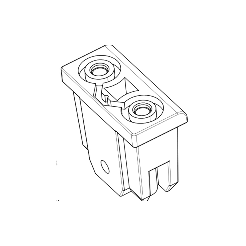 AE-1F Iron (White Zinc Plating) Carbon Steel Built-in Box Hinge, Pin