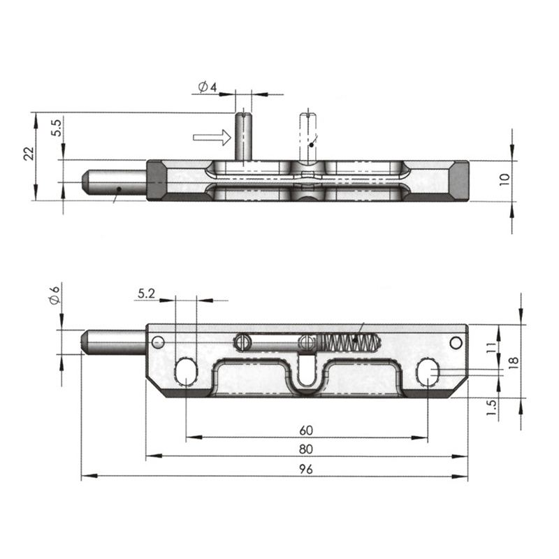 CL106 Alloy Hinge, Stainless Steel Shaft, Spring（Sandblasted Nickel Plated Hinge）