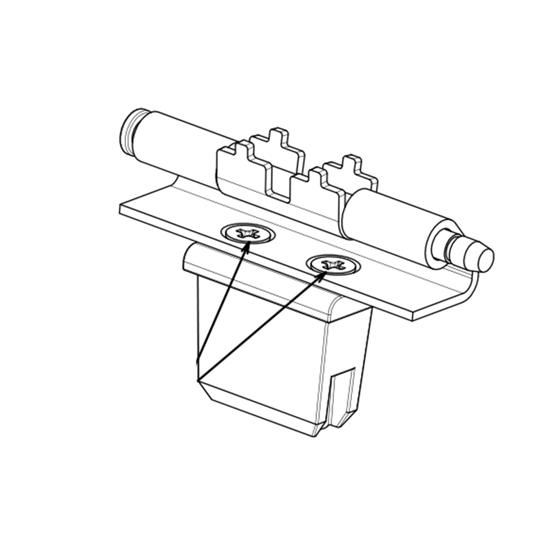 AE-1F Iron (White Zinc Plating) Carbon Steel Built-in Box Hinge, Pin