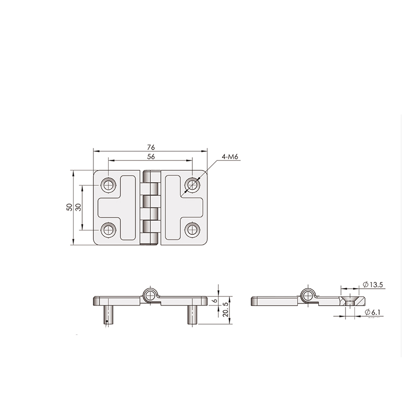 CL214-1 Black Spray Industrial External Hinges