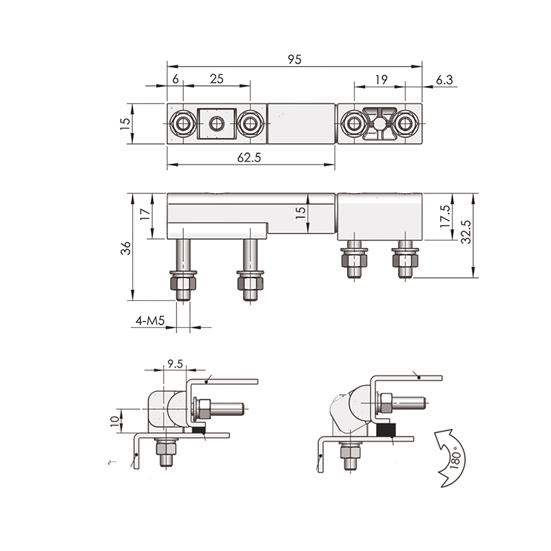 CL235 Spray Plastic (Black Hemp Surface) External Hinges