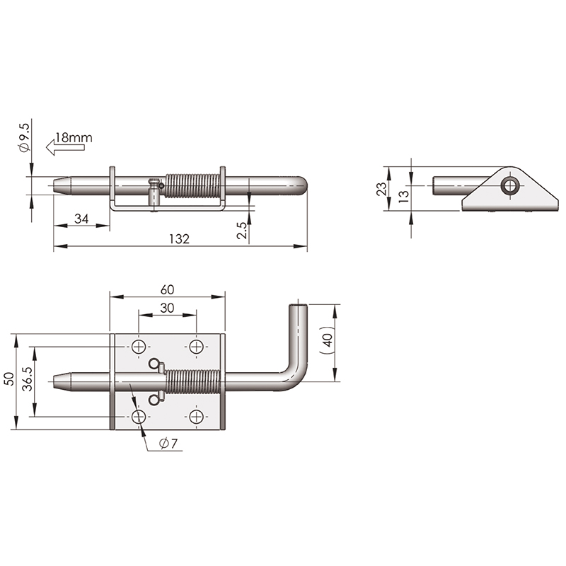 CL263 1295N Radial Load White Zinc Plating Carbon Steel Iron Built-in Hinges