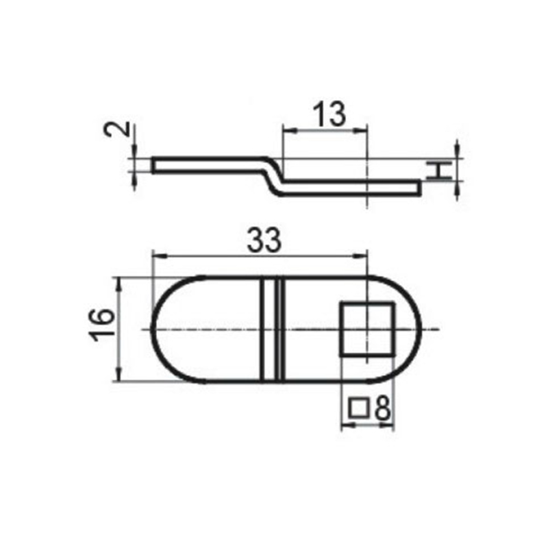 S1B6800X Chrome Plated Zinc Alloy Steel Bolt Industrial Lock Accessories