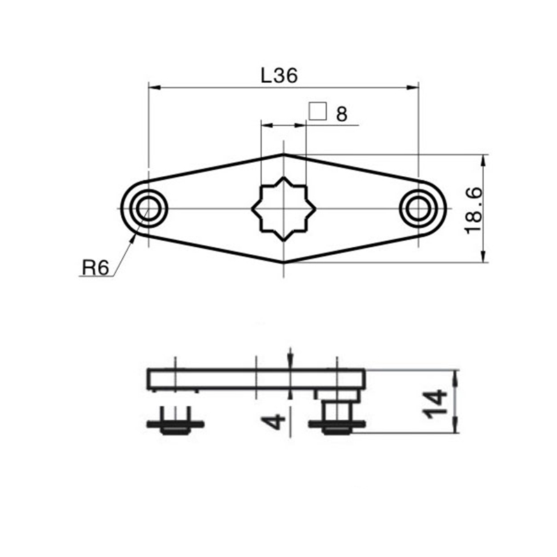 S2B1800 Optional RG006-1 connector steel bolt Industrial Lock Accessories