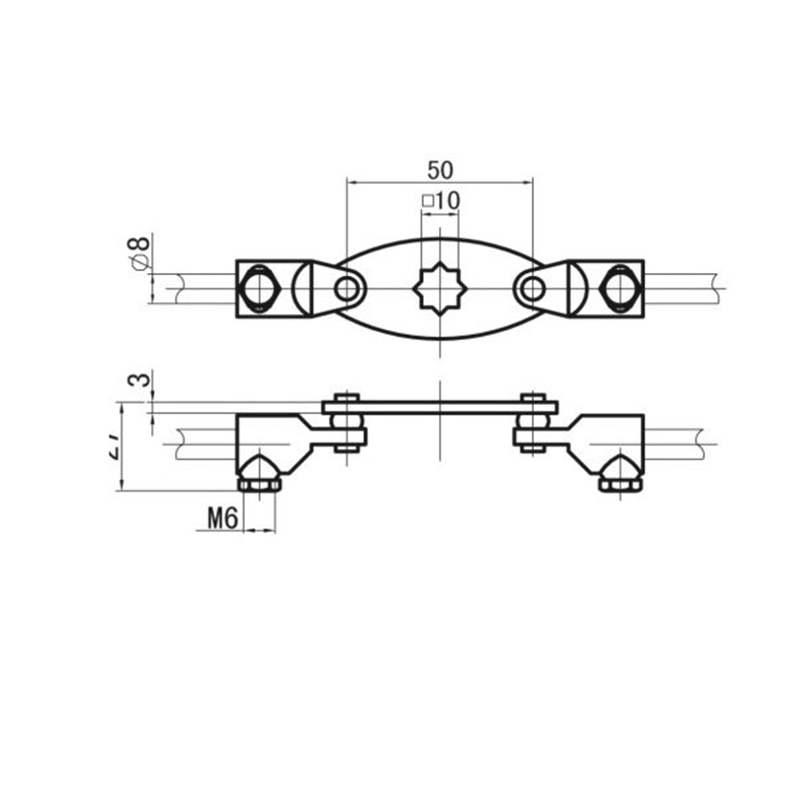 S2C2500 Center Distance 40/50 Steel Bolt Industrial Lock Accessories