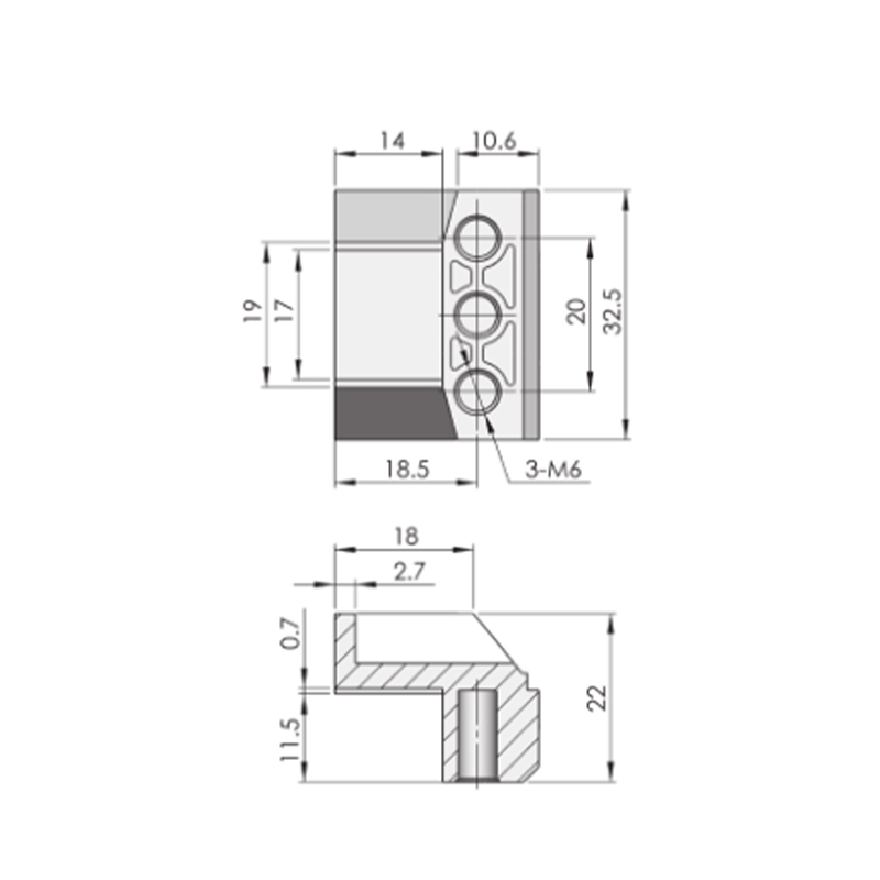 RG005-1 ZDC Fixing Buckle Connecting Rod Attachment