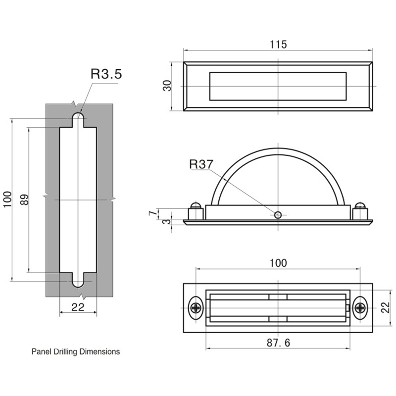 LS501-1 Sandblasting Chrome Plating Door Handle