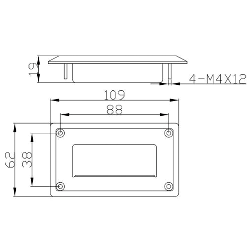 LS116 SUS304 Material Industrial Door Handle